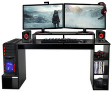 Home Gaming Desk - Black |