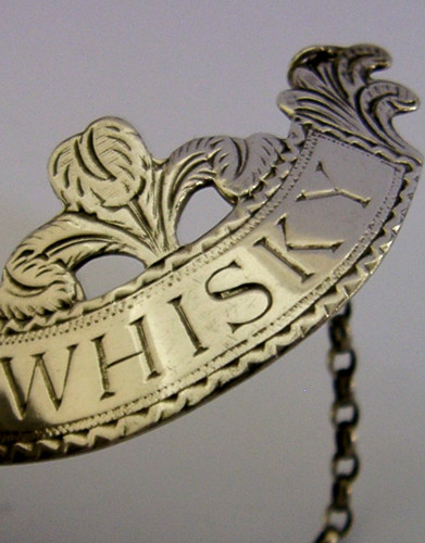 English sterling silver - silver, whisky