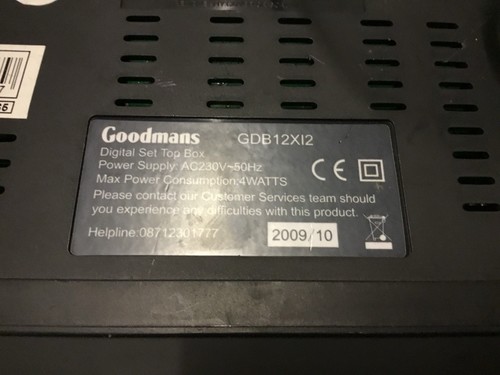 Goodmans digital set top box - goodmans,
