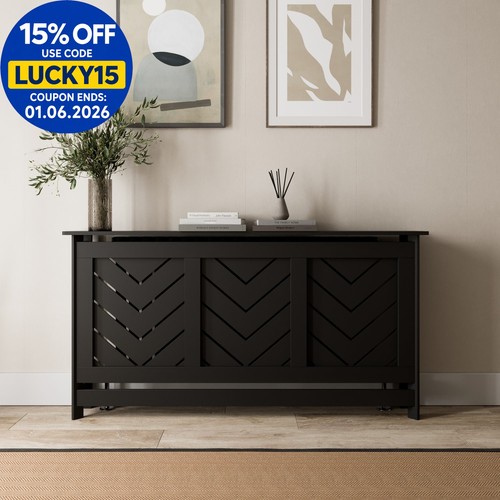 Radiator cover black modern - cover,