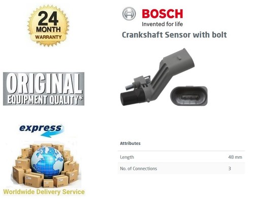 Bosch crankshaft pulse sensor - crankshaft,