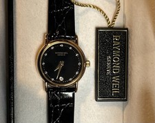 Raymond Weil Ladies 18K Gold Electroplated Watch. New In Box.
