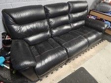 Black Leather Lazy Boy