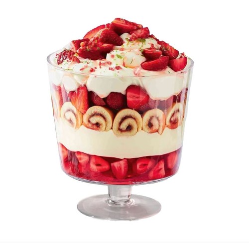 Trifle bowl footed glass stem - footed,