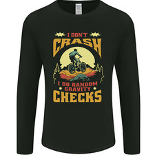 Downhill Mountain Biking DH Bike Funny Mens Long Sleeve T-Shirt