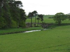 Photo 6x4 Old bridge over the North Medwin water near Newbigging Mill Kai c2008