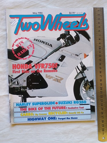 1986 magazine honda vfr750 - 1986,