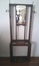 Vintage Mahogany Mirror Back