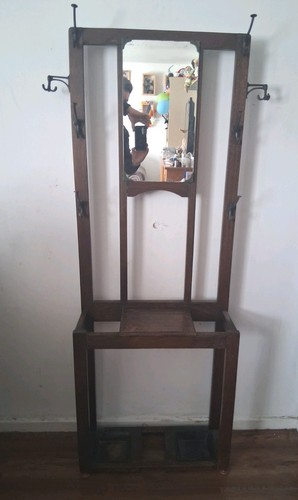 Vintage mahogany mirror back - vintage,