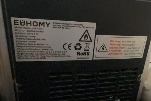 Euhomy countertop ice maker - euhomy,