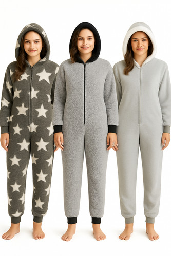 Teddy fleece 1onesie jumpsuit - fleece,