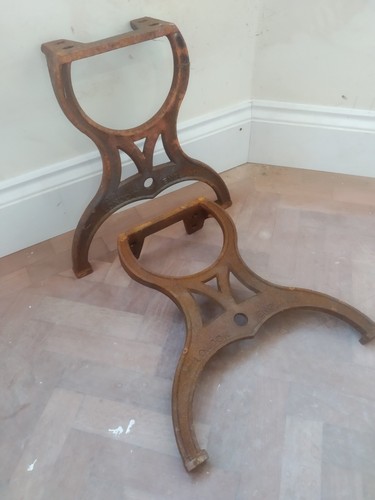 Cast iron bench - cast,