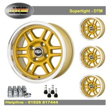 7x 13 Superlight DTM Wheels Classic Mini 1959-2001 Set of 4 Gold