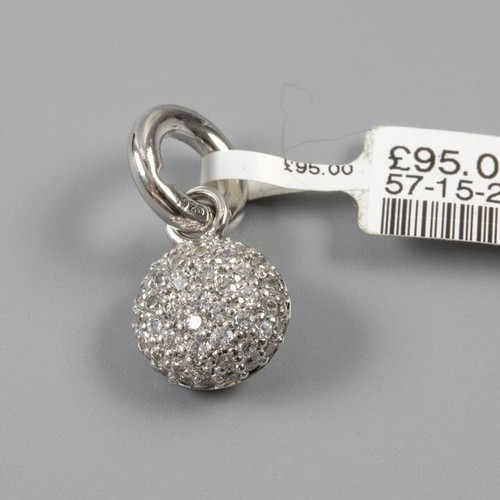 Silver drop pendant black - silver,