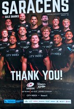 Saracens v Sale Premiership rugby programme + May 2024, Farrell + Vunipolas exit