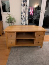 TV Corner Unit Solid Oak John Lewis Mid Century