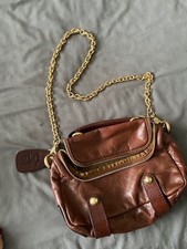 D&G small leather bag, tobacco