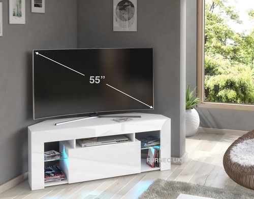 White corner stand 125cm - corner,