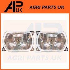 Pair Headlights Headlamps for Ford New Holland TD90D TD90DP TD95 TD95D Tractor