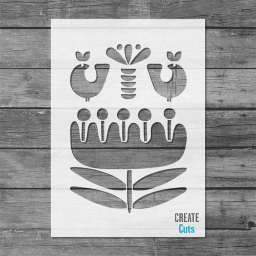 Folk motifs tulip flower - motifs,