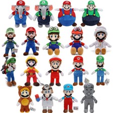 Super Mario Bros Soft Plush Toys Mario Luigi Stuffed Doll Kid Xmas Birthday Gift