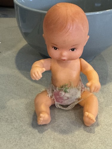 Vintage hard plastic doll - hard,
