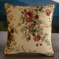 A 16 Inch cushion cover in Laura Ashley Stowe Gold Fabric