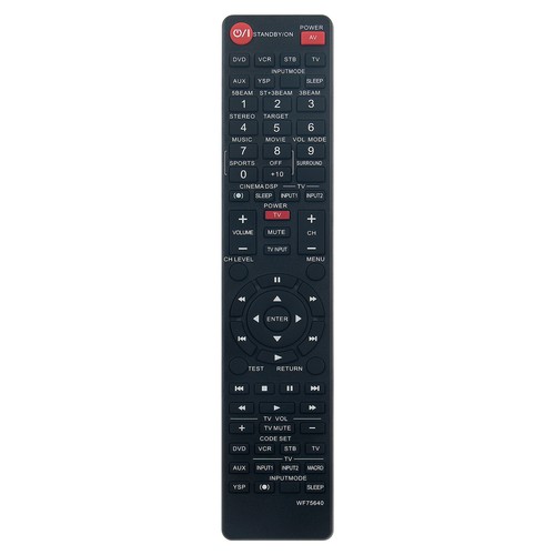Wf75640 replaced remote for - replaced,