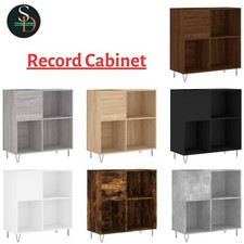Modern Record Cabinet Player Stand Sideboard Home Storage Engineered Wood vidaXL