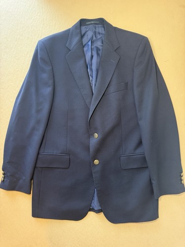 Magee men navy wool blazer - navy,