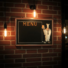Chef chalk board - chef, menu