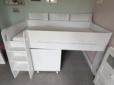 White Mid Sleeper Single Bed