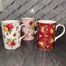 Royal Albert Old Country Roses Cups Mugs Ruby Dusky Soft Pink Lace YOUR CHOICE