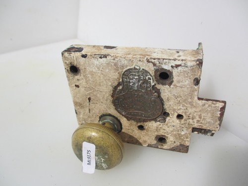 Victorian iron door latch - iron,