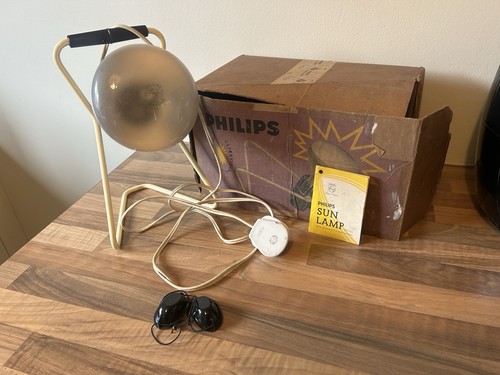 Philips vintage sun lamp boxed - philips,