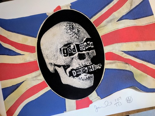 God save damien - hirst, signed