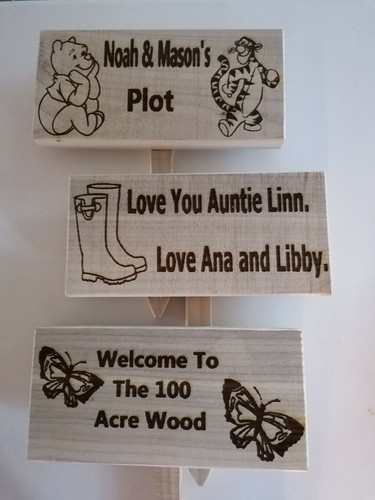 Any text personalised wooden - any,