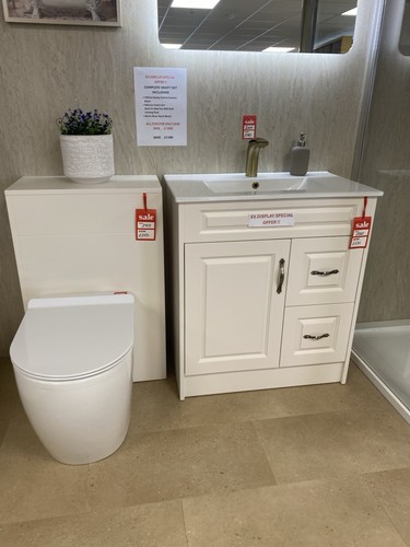 Display bathroom vanity set - display,