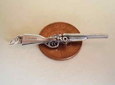 SUPERB ' SHOTGUN ' MOVING STERLING SILVER 3D CHARM