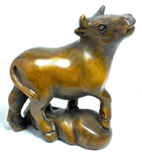 Netsuke antique cow - antique,