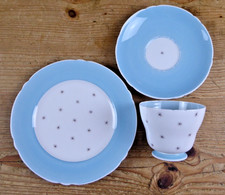 1960's Shelley China Blue Pole