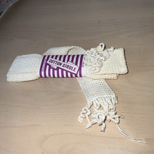 Vintage non slip cotton girdle - cotton,
