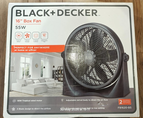 Black decker box - 16", fan