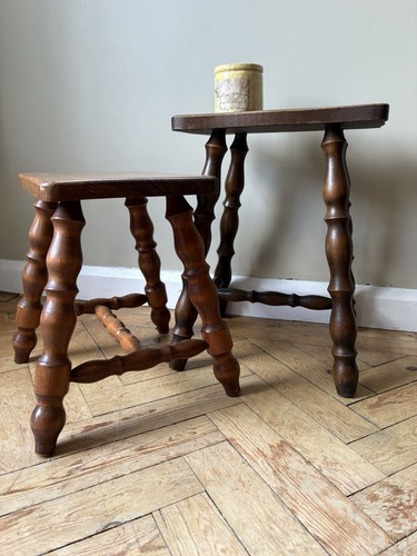 Vintage french stools side - french,