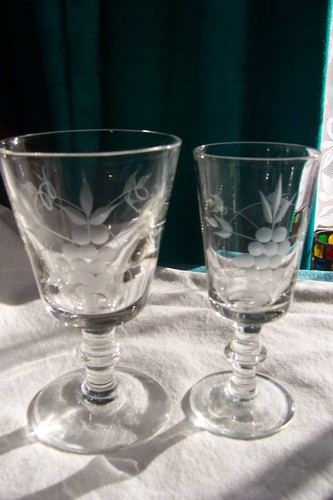 Glasses vintage crystal - glasses., 5