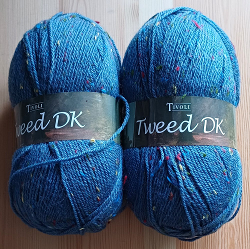 Tivoli tweed yarn blue 2x - tweed,