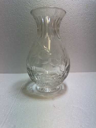 Stuart crystal glass vase - crystal,