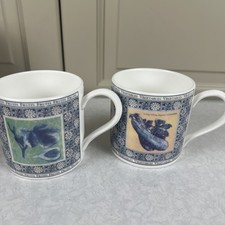 2 x Wedgwood Mug Delft Tiles