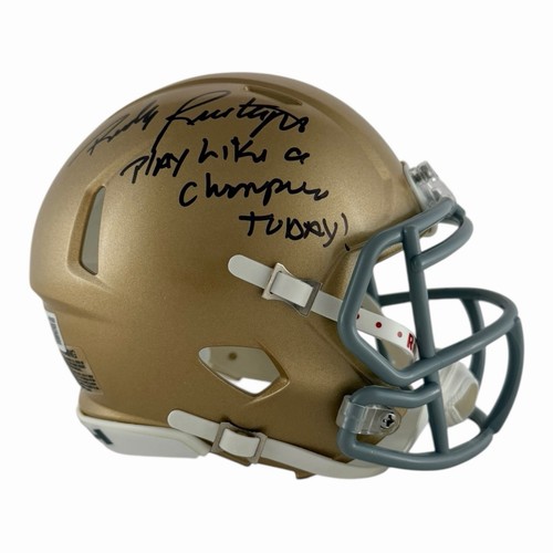 Rudy ruettiger signed - rudy, notre