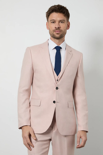 Burton light pink suit jacket - pink,